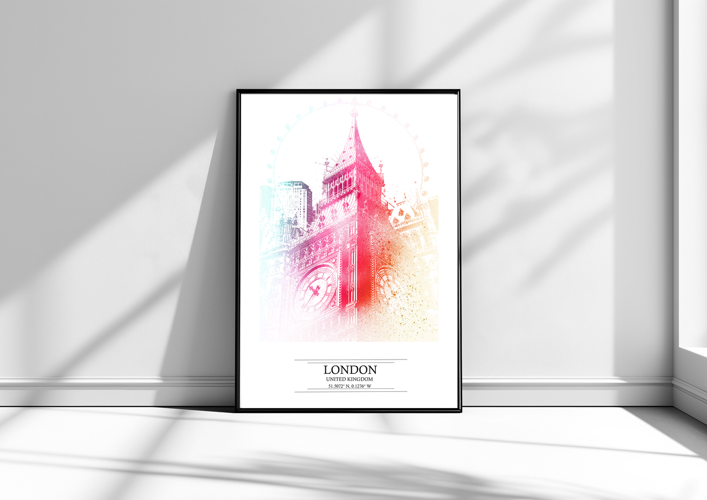 London Abstract Cityscape Print